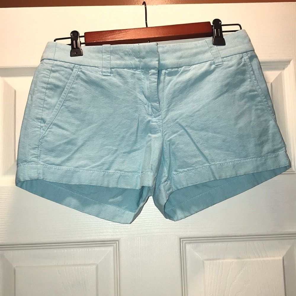 (5/$25)โJย CrewโFactoryโseafoamโshorts,โ2โ3/4โโinseam